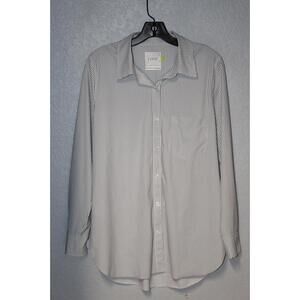 Lysse Schiffer L/S Button Down Shirt Women SMALL 4 Way Nylon Stretch Tunic White